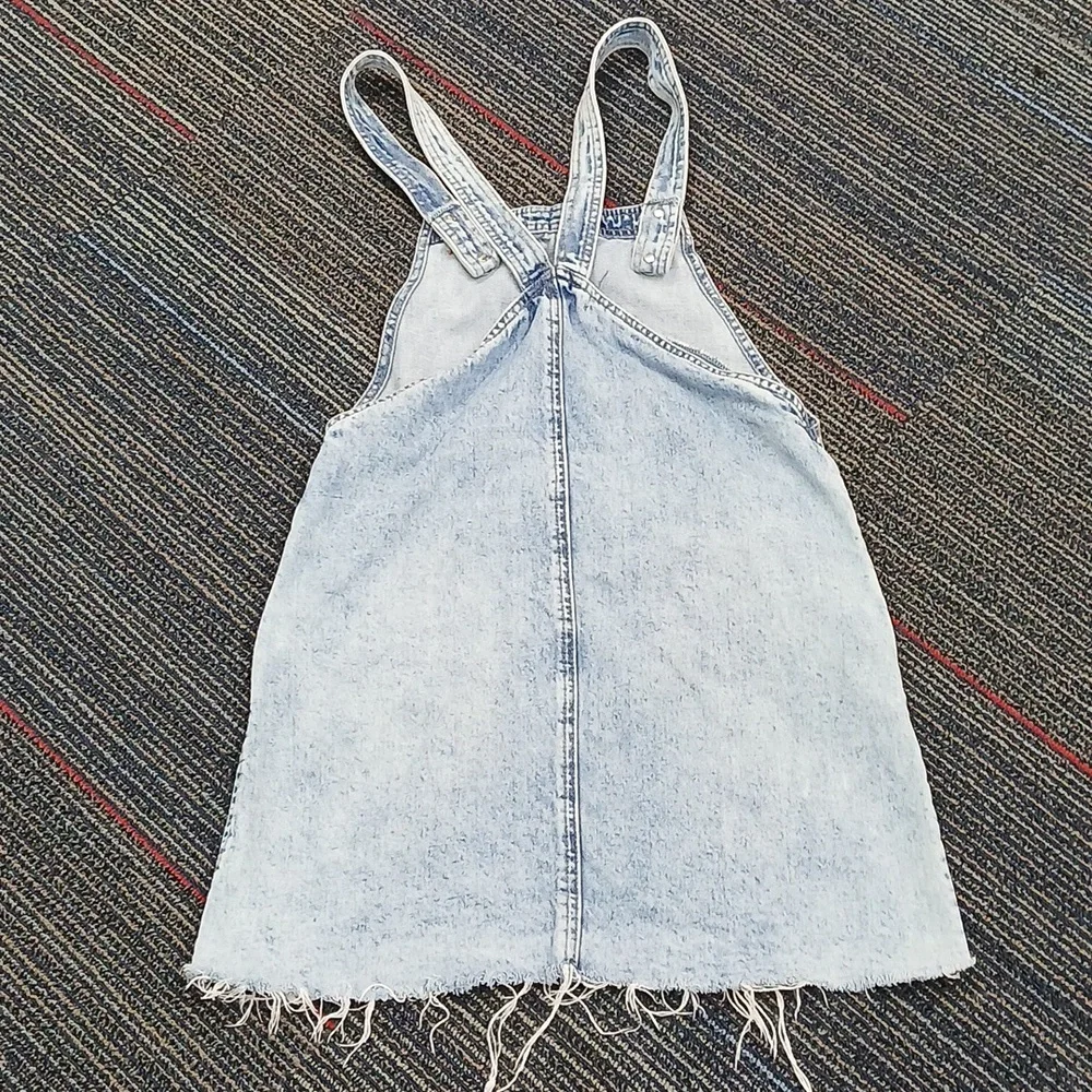 Blank NYC Denim Skirt Overalls Light Wash | Size 27" - Picture 7 of 7